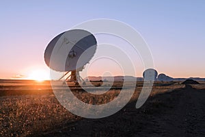 Huge antenna dish at Very Large Array