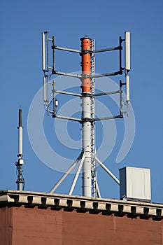 Huge antenna on a roof