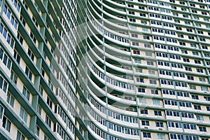 Huge apartment building complex in Havana, Cuba