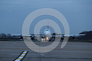 A huge Boeing 747 aircraft, one of the world's most beautiful ai