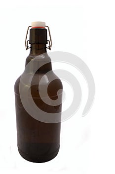 Huge brown beer bottle