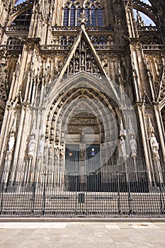 Huge cathedral entrance