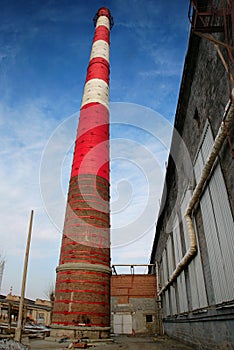 Huge chimney-stalk