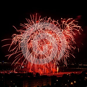 Huge colorful fireworks