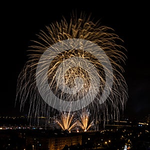 Huge colorful fireworks