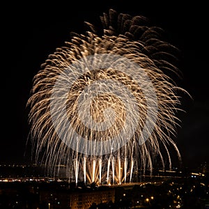 Huge colorful fireworks