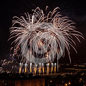 Huge colorful fireworks