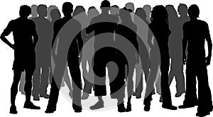 Huge crowd of people