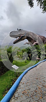 Huge Dinosaur in Park