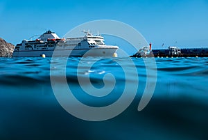 Huge ferry boat on Tenerife