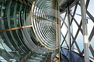 Huge Fresnel lens in a lighthouse