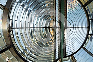 Huge Fresnel lens in a lighthouse photo