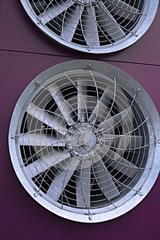 Huge industrial cooling fan, big cooler element