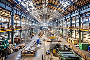 A Huge industrial Workshop space