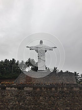 Jesus Christ the Reedemer statue, Lembeh, Indonesia photo