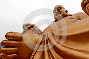 The huge Maitreya buddha bronze statue of xuedousi temple, adobe rgb