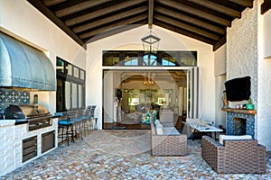 Mansion home outdoor plaza patio