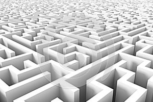 Huge maze structure in grayscales