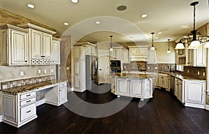 Huge new kitchen and dining room photo