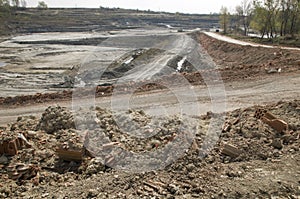 Huge opencast mine