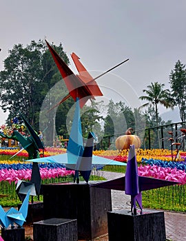 Huge Origamis in Cimory Land West Java Indonesia