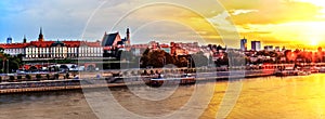 Huge Panorama in HDR Of Warsaw from the River Vistula