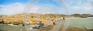 Huge Panoramic View of Guajira Desert at Colombia. Traveling Sou