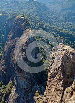 huge Pedra do Bau rock formation, in Sao Bento do Sapucai, Sao Paulo state, Brazil