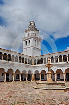 Huge plaza of Sucre, Capital of Bolivia