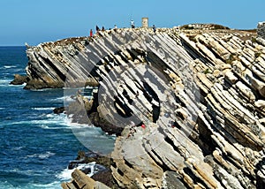 Typical rough cliffs on Portugals west coast