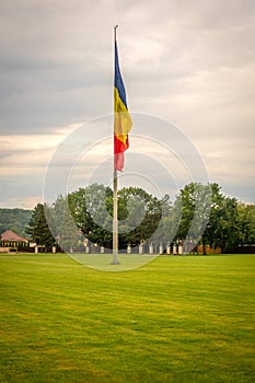 Huge Romanian flag, The Field of Liberty, Blaj, Transylvania, Romania photo