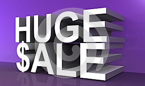 Huge sale text