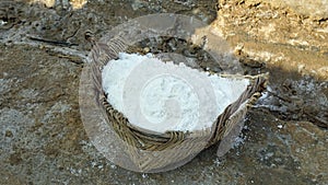 huge salt fields near kampot photo