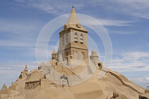 Huge sandcastle