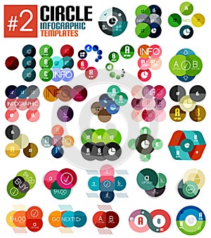 Huge set of circle infographic templates #2