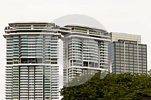 Huge skyscraper big building in Kuala Lumpur
