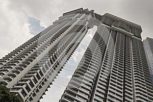 Huge skyscraper in Kuala Lumpur, Malaysia