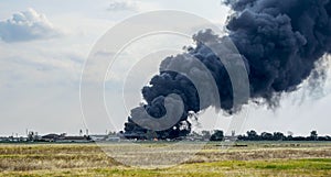 Huge smoke clouds