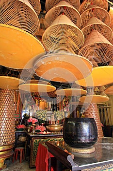 Huge Spiral Incenses at A-Ma Temple, Macau