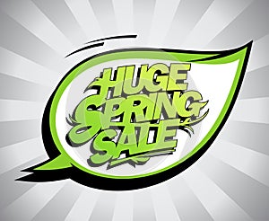 Huge spring sale poster