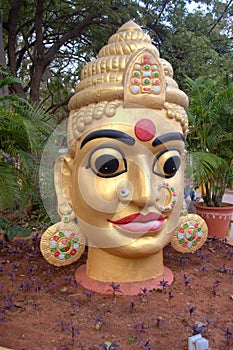 Huge statue of Hindu God