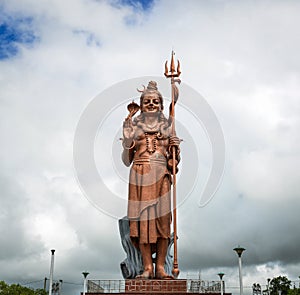 Huge statue of Lord Shiva in Mauritius