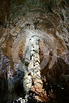 The huge stelae in karst cave