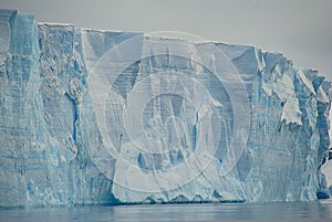 Huge tabular iceberg in antarctica photo