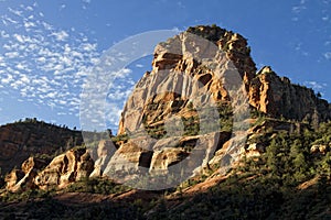 Huge, Tall, and Rugged Red Rock Mountain in Sedona Arizona