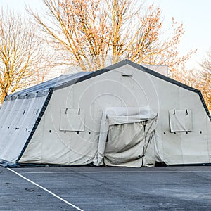 huge tent for a large group of people.