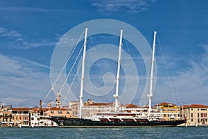 Huge three masted schooner in Venice