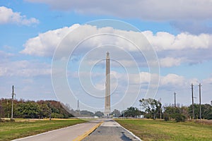 Huge tower monument in San Jacinto Battleground State Historic Site