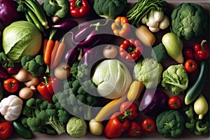 huge vegetable collection