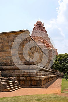 Huge wall of mahamandapa, Brihadisvara Temple, Gangaikondacholapuram, Tamil Nadu, India